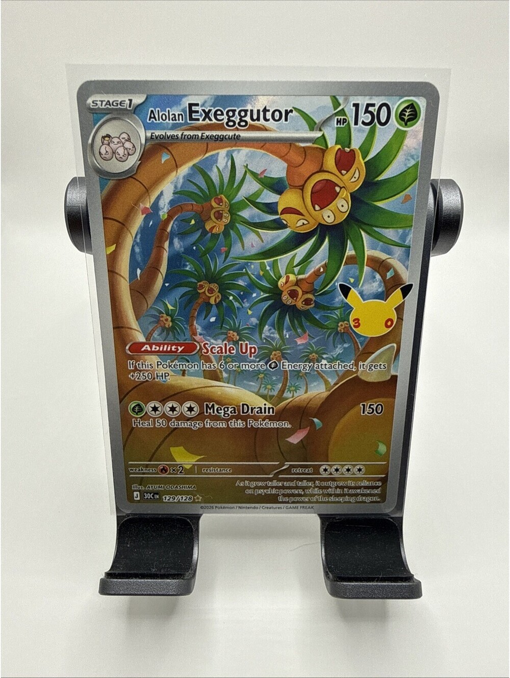 Alolan Exeggutor 129/128 Me: 30th Celebration Holo Pokémon